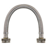 Certified Appliance Accessories WI12SSFF Braided Stainless Steel Water-Inlet Hose, 1ft (Silver)