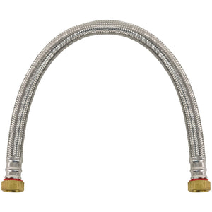 Certified Appliance Accessories WH24SS Braided Stainless Steel Water Heater Connector, 2ft (Silver)