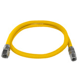 Coated Flexible Gas Connector, 1/2-In. OD, 1/2-In. MIP x 1/2-In. FIP