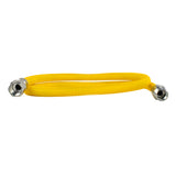 Coated Flexible Gas Connector, 1/2-In. OD, 1/2-In. MIP x 1/2-In. FIP