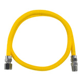 Coated Flexible Gas Connector, 1/2-In. OD, 1/2-In. MIP x 1/2-In. FIP