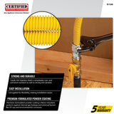 Coated Flexible Gas Connector, 1/2-In. OD, 1/2-In. MIP x 1/2-In. FIP
