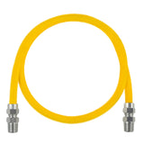 Coated Flexible Gas Connector, 1/2-In. OD, 1/2-In. MIP x 1/2-In. MIP