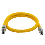 Coated Flexible Gas Connector, 5/8-In. OD, 1/2-In. MIP x 1/2-In. MIP