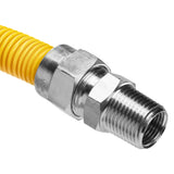 Coated Flexible Gas Connector, 5/8-In. OD, 1/2-In. MIP x 1/2-In. MIP