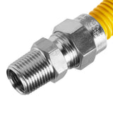 Coated Flexible Gas Connector, 5/8-In. OD, 1/2-In. MIP x 1/2-In. MIP
