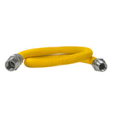 Coated Flexible Gas Connector, 5/8-In. OD, 1/2-In. MIP x 3/4-In. MIP