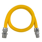 Coated Flexible Gas Connector, 5/8-In. OD, 1/2-In. MIP x 3/4-In. MIP