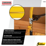 Coated Flexible Gas Connector, 5/8-In. OD, 1/2-In. MIP x 3/4-In. MIP