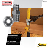 1/2-In. OD Flare (Tapped) Steel Gas Fitting, 1/2-In. MIP x 3/8-In. FIP