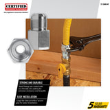 5/8-In. OD Flare (15/16-16 Thread) Steel Gas Fitting, 3/4-In. FIP