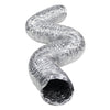 Gas or Electric Flex Dryer Vent Transition Duct with Clamps, 5 Ft.