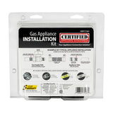 Coated Stainless Steel Gas Appliance Installation Kit, 4 Ft.