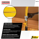 Coated Stainless Steel Gas Appliance Installation Kit, 4 Ft.