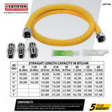 Coated Stainless Steel Gas Range Installation Kit, 4 Ft.
