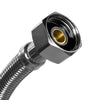 Braided Stainless Steel Faucet Supply Line, 3/8 In. FCM x 1/2 In. FIP, 20 In.