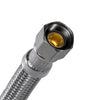 Braided Stainless Steel Faucet Supply Line, 3/8 In. FCM x 1/2 In. FIP, 20 In.