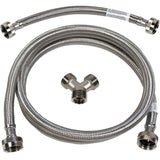 Braided Stainless Steel Steam Dryer Installation Kit, 6 Ft.