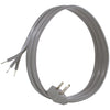 Certified Appliance Accessories 15-0346 15-Amp Grounded Right-Angle Plug Head Power Supply Cord, 6ft (Gray)