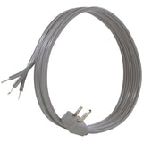 Certified Appliance Accessories 15-0346 15-Amp Grounded Right-Angle Plug Head Power Supply Cord, 6ft (Gray)