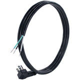Certified Appliance Accessories 15-0336 10-Amp Grounded Right-Angle Plug Head Power Supply Cord, 6ft (Black)