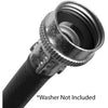 Black EPDM Washing Machine Hose, 8ft