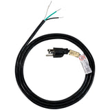 Certified Appliance Accessories 15-0336ST 10-Amp Grounded Straight Plug Head Power Supply Cord, 6ft (Black)