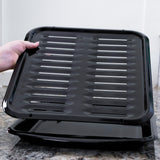 Heavy-Duty Porcelain Broiler Pan & Grill Set