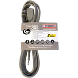 Certified Appliance Accessories 15-0346 15-Amp Grounded Right-Angle Plug Head Power Supply Cord, 6ft (Gray)