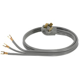 Certified Appliance Accessories 90-1052 3-Wire Open-End-Connector 40-Amp Range Cord, 5ft (Gray)