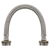 Certified Appliance Accessories WI12SSFF Braided Stainless Steel Water-Inlet Hose, 1ft (Silver)
