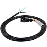 Certified Appliance Accessories 15-0336 10-Amp Grounded Right-Angle Plug Head Power Supply Cord, 6ft (Black)