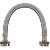 Certified Appliance Accessories WI12SSFF Braided Stainless Steel Water-Inlet Hose, 1ft (Silver)