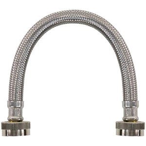 Certified Appliance Accessories WI12SSFF Braided Stainless Steel Water-Inlet Hose, 1ft (Silver)