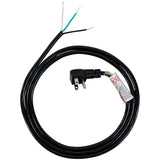 Certified Appliance Accessories 15-0336 10-Amp Grounded Right-Angle Plug Head Power Supply Cord, 6ft (Black)