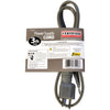 Certified Appliance Accessories 15-Amp Grounded Straight Plug Head Power Supply Cord, 3ft