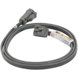 15-Amp Grounded Appliance Extension Cord, 12ft (Gray)