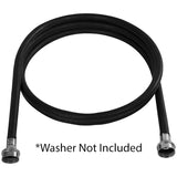 Black EPDM Washing Machine Hose, 8ft