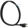 Certified Appliance Accessories 15-0336ST 10-Amp Grounded Straight Plug Head Power Supply Cord, 6ft (Black)