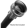 WM48BR Black EPDM Washing Machine Hose, 4ft