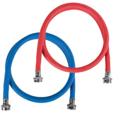 WM72RBR2PK 2 pk Red/Blue EPDM Washing Machine Hoses, 6ft