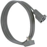 15-Amp Grounded Appliance Extension Cord, 12ft (Gray)