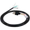 Certified Appliance Accessories 15-0336ST 10-Amp Grounded Straight Plug Head Power Supply Cord, 6ft (Black)