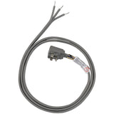 Certified Appliance Accessories 15-0346 15-Amp Grounded Right-Angle Plug Head Power Supply Cord, 6ft (Gray)