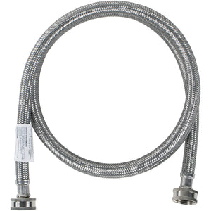 Certified Appliance Accessories WM72SS Braided Stainless Steel Washing Machine Hose, 6ft (Silver)