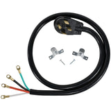 Certified Appliance Accessories 90-2082 4-Wire Eyelet 50-Amp Range Cord, 5ft (Black)