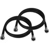 WM72BR2PK 2 pk Black EPDM Washing Machine Hoses, 6ft