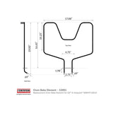 Certified Appliance Accessories 52001 Replacement Oven Bake Element for GE & Hotpoint WB44T10010 (Gray)