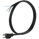 Certified Appliance Accessories 15-0336ST 10-Amp Grounded Straight Plug Head Power Supply Cord, 6ft (Black)
