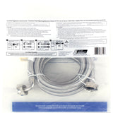 Certified Appliance Accessories WM60SSL2PK 2 pk Braided Stainless Steel Washing Machine Hoses with Elbow, 5ft (Silver)